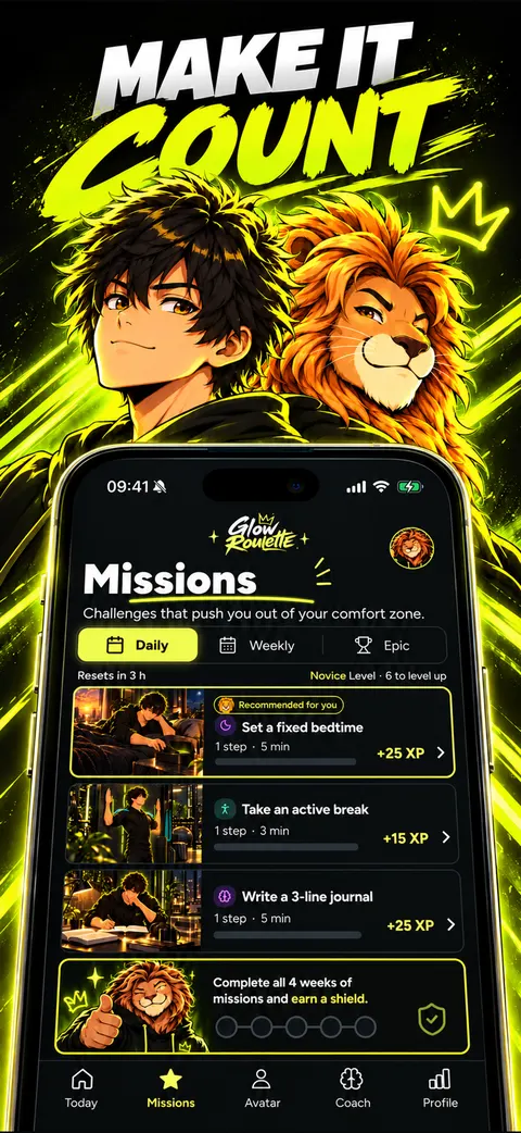 Screenshot of the Looksmaxxing: Glow Up Coach app
