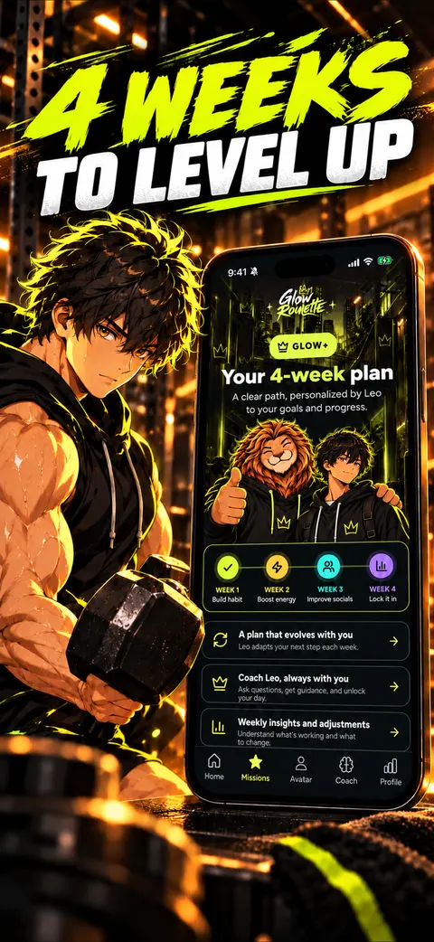Screenshot of the Looksmaxxing: Glow Up Coach app