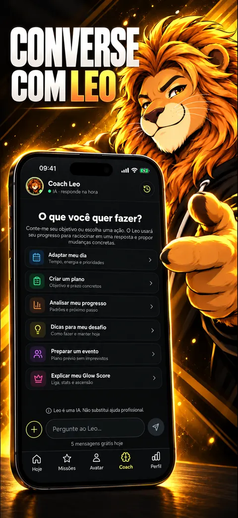 Captura de tela do app Looksmaxxing: Glow Up Coach